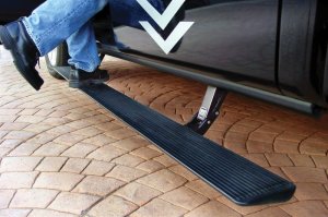 Lincoln Mark LT Running Boards - AMP Research - PowerStep Automatic - Black - `06-`08